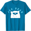 Global Warming Awareness Arctic Winter Ice Ice Bear with Sunglasses Polar Bear Plunge T-Shirt - Sapphire Blue