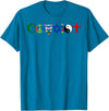 Bear In The Cloud Coexist T-Shirt - Sapphire Blue