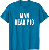 Man Bear Pig T-Shirt - Sapphire Blue