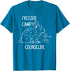 Freezer Camp Rabbit Meat - Funny Homestead and Hunter T-Shirt in Sapphire Blue