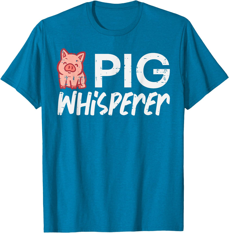Pig Lover Shirts For Men Women Kids Pig Whisperer Funny Hog Farmer Swine Farm Men Women Kids T-Shirt - Sapphire Blue