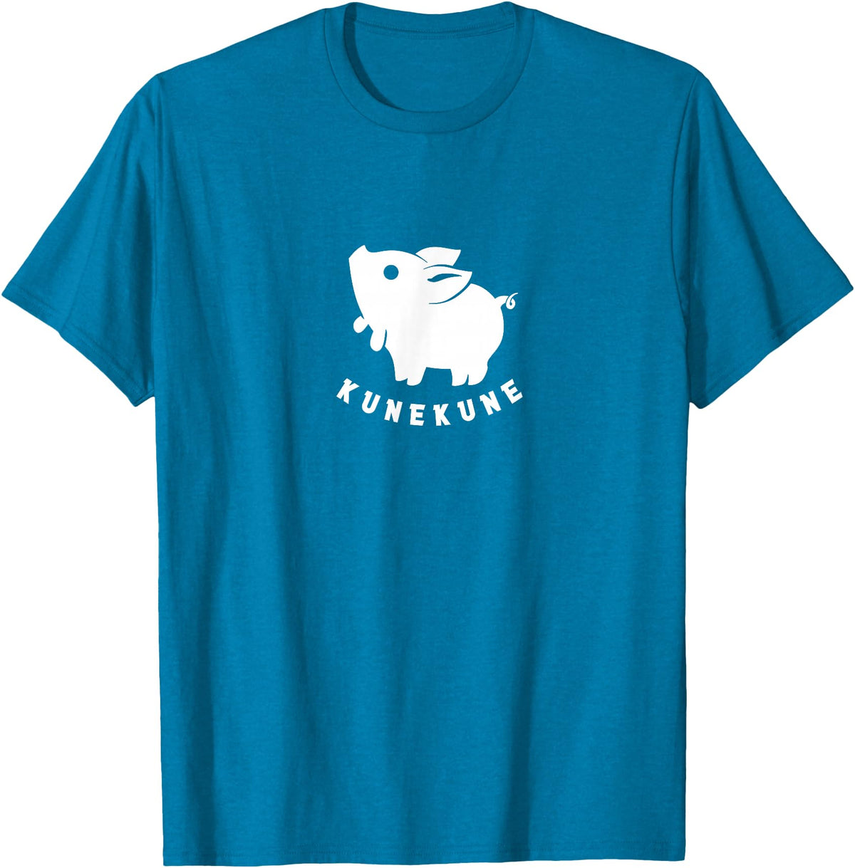 Kunekune cute piglet pet. Minimal art for pig fans Kunekune cute piglet pet. Minimal art for pig lovers T-Shirt - Sapphire Blue