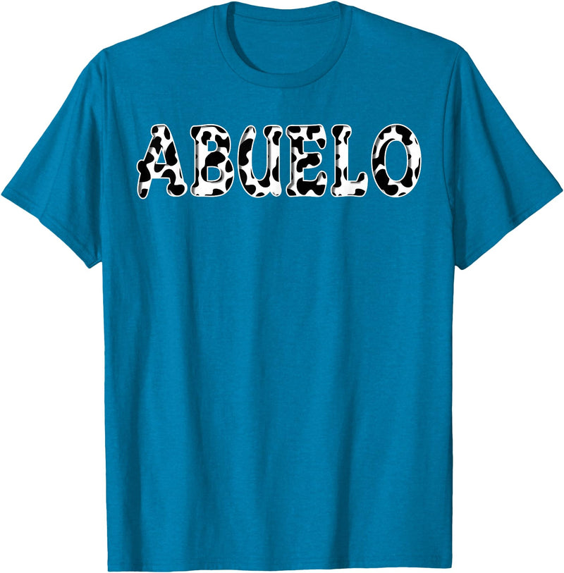 Cow Pattern Print Family Matching Birthday Apparel Cow Abuelo Birthday Family Matching Girl Boy Farm Birthday T-Shirt -