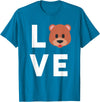 Teddy Bear Apparel Co. I Love Bears Cute Baby Bear Face Lover Kids T-Shirt - Sapphire Blue