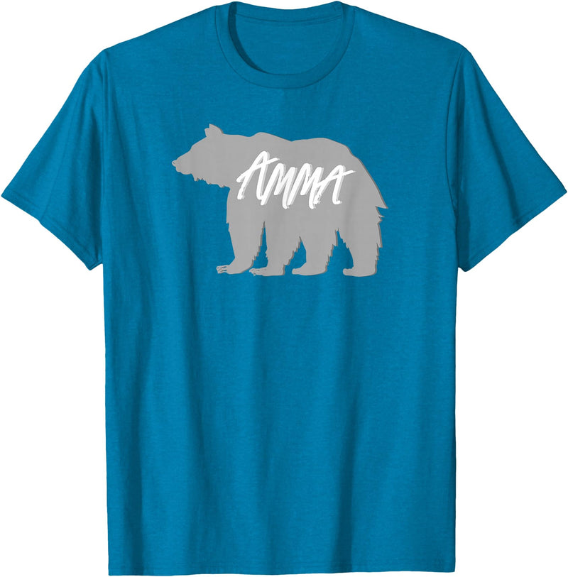 Grandma Granny GG T Shirt Gift SchippTees Amma Bear Icelandic Grandmother Nickname TShirt T-Shirt - Sapphire Blue