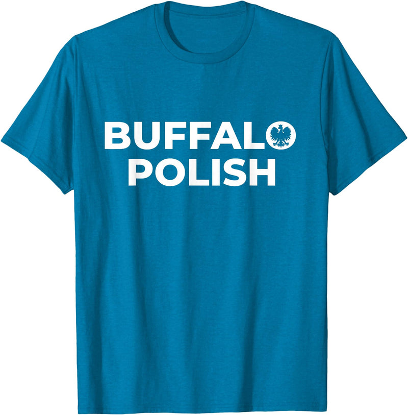 Buffalo Polish Shirts | 716 Polska Polish Smigus Dyngus Day T-Shirt - Sapphire Blue