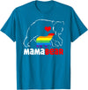 Funny Bear Family Gay LGBT Pride Rainbow Flag TLT Mama Bear Proud Mom Rainbow Flag LGBT Pride Mother's Day T-Shirt - Sapphire Blue