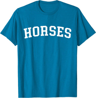 Horses - Style Horses T-Shirt - Sapphire Blue
