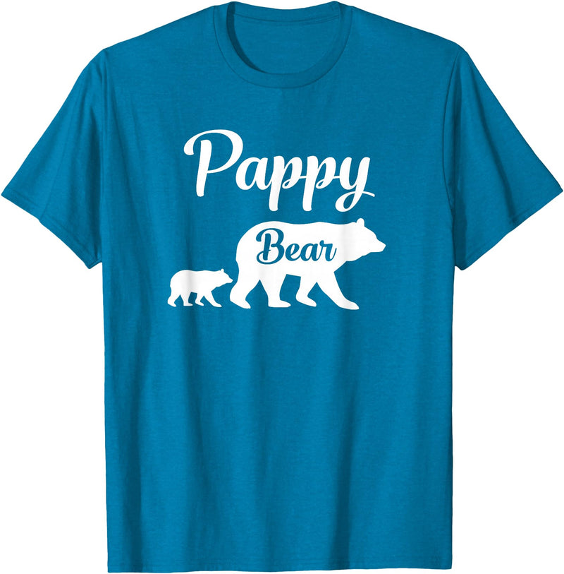 Pappy Gifts Pappy Bear Funny Gift T-Shirt - Sapphire Blue