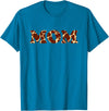 Giraffe Mom Apparel Giraffe Print Pattern for Giraffe Mom T-Shirt - Sapphire Blue
