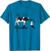 InGENIUS Novelty Cow & Millk Cow and Milk I Am Your Father Funny Parody Cartoon T-Shirt - Sapphire Blue