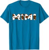 Cow Print For Family Matching Outfits Mimi cow Brown White Animal Print, Cow Pattern Farmer Mimi T-Shirt - Sapphire Blue
