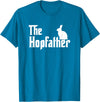 Bunny Father Funny Rabbit Lover Whisperer Easter Day Dad T-Shirt in Sapphire Blue