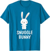 Snuggle Bunny Cute Animal Critter Love T-Shirt in Sapphire Blue