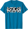 Family Matching Gifts Cow Mimi Cow Print Cow Pattern Mother's Day T-Shirt - Sapphire Blue