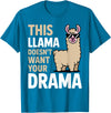 Llama Gift Llama Lover Accessories & Lama Stuff Funny Llama Design for Men Women Kids Llama Lover Llama T-Shirt - Sapphire Blue