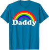 Gay Pride Parade Event Frestival Shirt Co Mens Damn Daddy Gay Pride Parade Daddy Masc Man LGBTQ Dad T-Shirt - Sapphire Blue