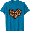 Giraffe Print Apparel Giraffe Heart Giraffe Print Clothes T-Shirt - Sapphire Blue