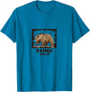 National Parks Nature Lovers Camping Apparel Katmai National Park Bear T-Shirt - Sapphire Blue