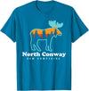 North Conway NH North Conway New Hampshire Moose Mountains T-Shirt - Sapphire Blue