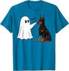 Spooky Snoot Society Doberman Pinscher Boo P Ghost Boop Halloween Dog Lover T-Shirt - Sapphire Blue