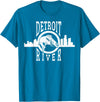 Eternal Angler Detroit River Walleye Fishing T Shirt for Men Women T-Shirt - Sapphire Blue