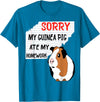 Funny Back to School Sorry My Guinea Pig Ate My Homework School Funny Guinea Pig T-Shirt - Sapphire Blue