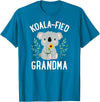Mothers Day Stuff for Mom from Daughter or Son Koalafied Grandma Koala Bear Sunflower Floral Mothers Day T-Shirt - Sapphire Blue