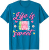 Funny gummy bear lover gummy bear candy Gummy Bear Life is Sweet Candy Gummy Bear T-Shirt - Sapphire Blue