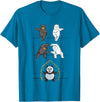 Adorable Panda Shirts Funny Panda T-Shirt Panda Fusion Gift Shirt Cute Polar Bear T-Shirt - Sapphire Blue