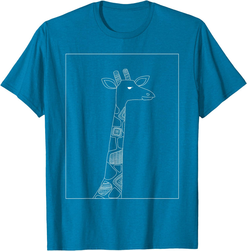 Sarcastic Giraffe Shirts Co20 Giraffe Lover Gifts For Womens Giraffe Graphic Tees For Mens T-Shirt - Sapphire Blue