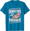 Skinny Pig Wheek Design for a Guinea Pig Lover T-Shirt - Sapphire Blue