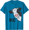 Cow Farm Animal Tees For Cow Lovers Cow Moo Farm Animal Funny Cow T-Shirt - Sapphire Blue