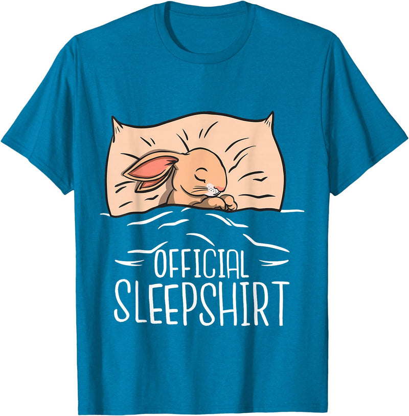 Funny Bunny Official Sleepshirt for Bunny Girl & Boy T-Shirt in Sapphire Blue