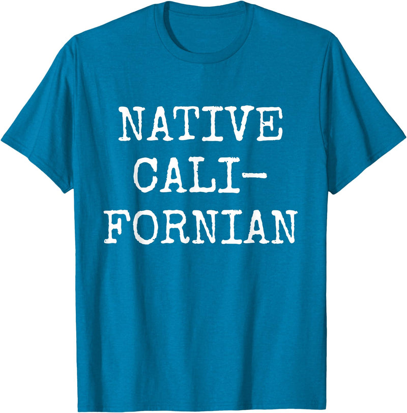 Native Californian T-Shirt - Cali California Bear Apparel T-Shirt - Sapphire Blue