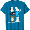 Adorable Sea Animals Tees Arctic Animals Penguin Seal Whale Polar Bear Narwhal T-Shirt T-Shirt - Sapphire Blue