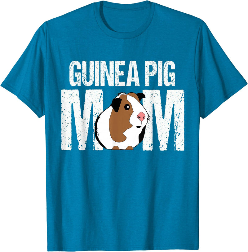 Guinea Pig Shirts & Accessories Guinea Pig Mom Shirt | Funny Guinea Pig Tshirt T-Shirt - Sapphire Blue