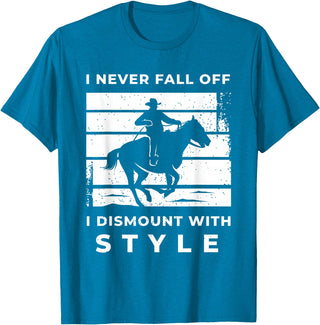 Funny Horse Quote Shirts And Equestrian Gifts Funny Horse Quote Outfit For A Lover Of Horse T-Shirt - Sapphire Blue