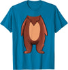 The Easy Costume Idea Shop Bear Halloween Costume Shirt - Brown Grizzly Bear T-Shirt - Sapphire Blue