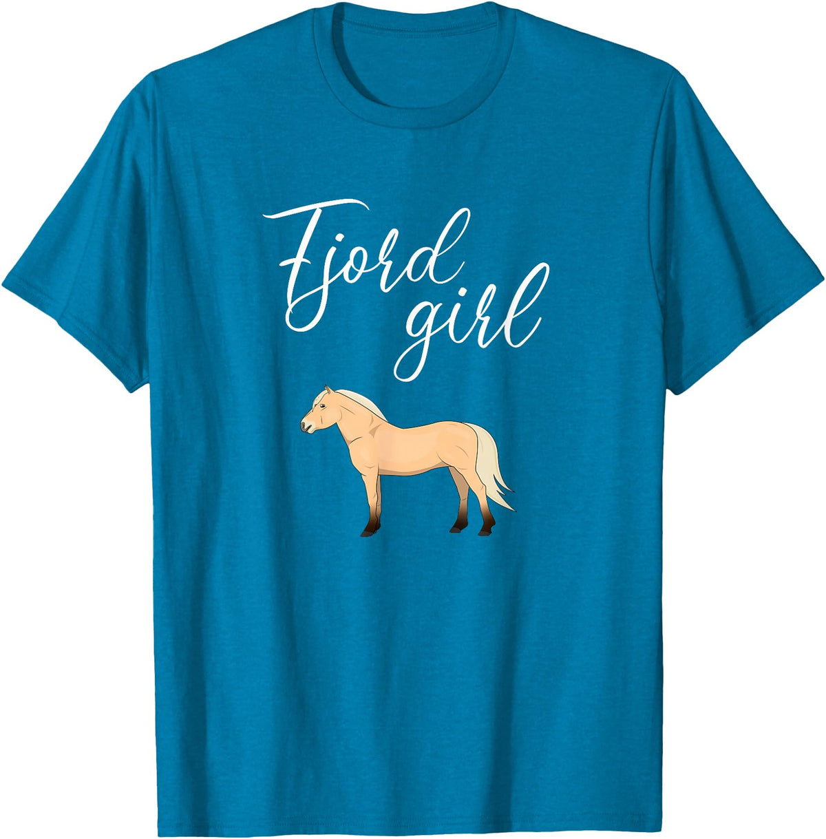 Fjord Horse apparel Fjord Horse, Norwegian Fjord Horse T-Shirt - Sapphire Blue