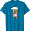 Bear In A Chef Hat - Cute Chef Bear Chef Bear - Cute Bear In A Chef's Hat Bear Chef T-Shirt - Sapphire Blue