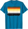 LGBTQ Bear Flag Gay Pride Gift For Men LGBT Papa Mens Gay Pride Month - Gay Flag Bear T-Shirt - Sapphire Blue