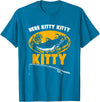 Fisherman Catfish Fishing Apparel Here Kitty Fisher Fish Rod Angler Fisherman Catfish Fishing T-Shirt - Sapphire Blue