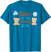 Family Birthday Bear Gifts Sister of The Birthday Boy Bear 1st Birthday Party Boy T-Shirt - Sapphire Blue
