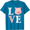 Funny Pig Lover Shirts Love Pigs - Pig Lover Pig Farming Piglet Farmer Farm Animal T-Shirt - Sapphire Blue