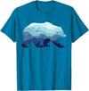 Grizzly Bear Mountains - Gifts & Apparel Co. Bear Nature Mountains Grizzly Hiking Camping Outdoor Gift T-Shirt - Sapphire Blue