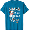 Love Family Matching Sister Of The Birthday Boy Cow Farm 1St Birthday Boy T-Shirt - Sapphire Blue