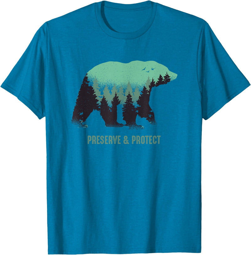 Preserve & Protect National Park Bear Preserve & Protect Vintage National Park Bear T-Shirt - Sapphire Blue