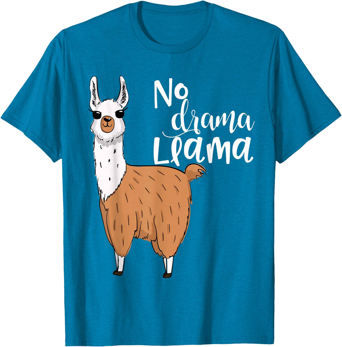 Lama-Kostüm! Lama Pyjama! Kein Drama Lama Llama Costume! Llama Pyjama! No Drama Lama T-Shirt - Sapphire Blue
