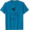 Tee Farm Stacked Farm Animals Cow Pig Rooster Meat Lover Farm Lover T-Shirt - Sapphire Blue
